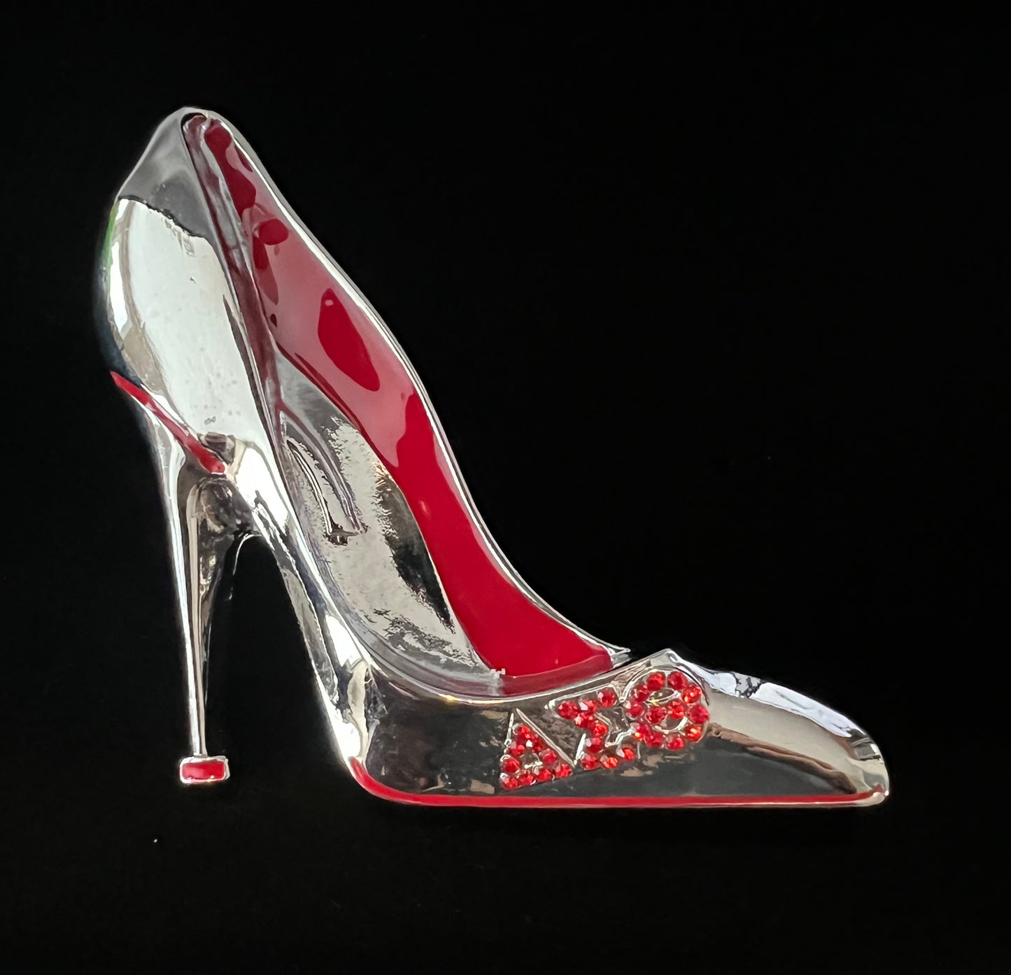 Delta Sigma Theta high heel brooch